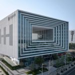 Longhu International Center characterised by concentric squares representing space and time