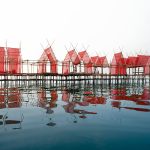 Angsila Oyster Scaffolding Pavilion inspired by bamboo scaffolding used for oyster cultivation