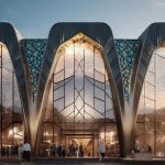 Golshan, an AI-generated shopping mall concept inspired by traditional Iranian architecture