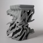 OZRUH printed a new furniture collection by using recyclable quartz sand