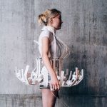Gabriel Joffe designed a hydraulic jellyfish dress from recyclable fabric