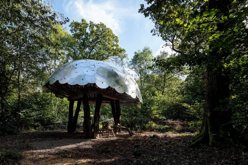 Green Woodworking Shelter