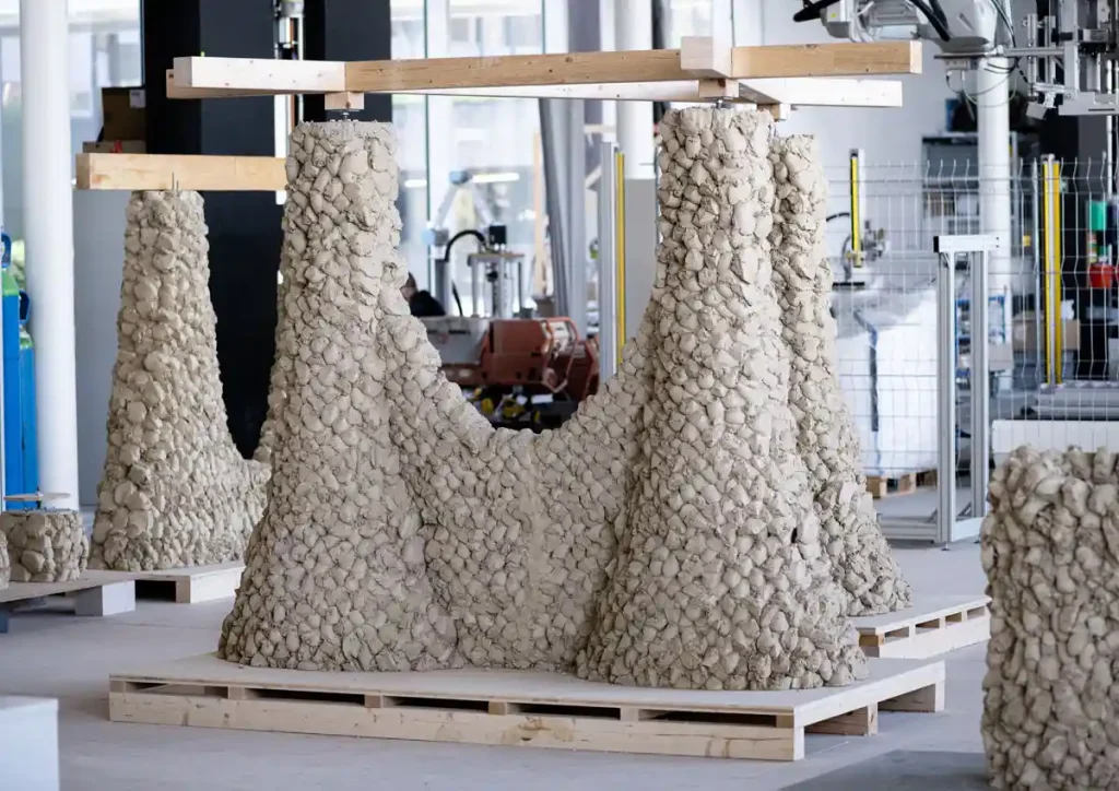 ETH Zurich develops robotic "impact printing" for green building