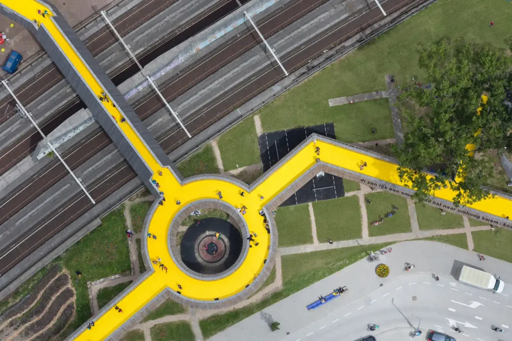 Luchtsingel Bridge by ZUS