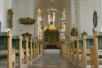 The interior of St. Nicolai Church 