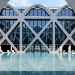 Morpheus Hotel courtyard