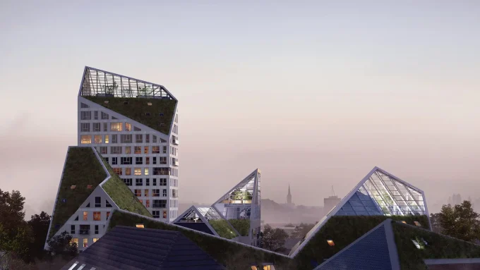 Nieuw Bergen by MVRDV Introduces Green Living to Eindhoven’s Skyline