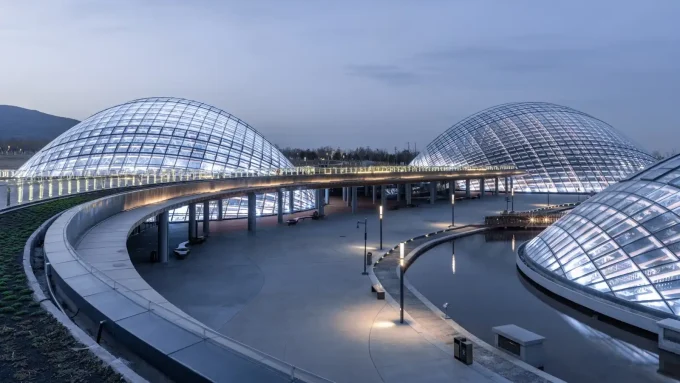 Taiyuan Botanical Garden Domes Showcase the World’s Longest Clear-Span Non-Triangulated Timber Gridshell