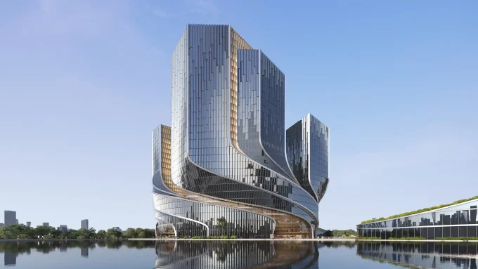 Tencent Helix Shapes Shenzhen’s Skyline with Twisting Towers