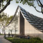 Jinji Lake Pavilion by BIG Opens in Suzhou, Inspired by Traditional Courtyards