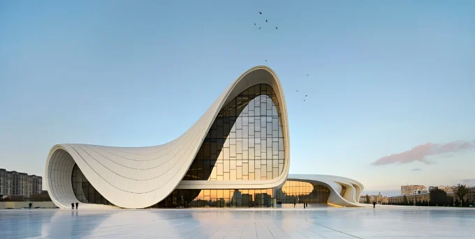 Case study of Zaha Hadid's Heydar Aliyev Center in Baku