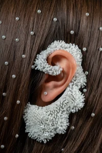 3D-Printed Earrings Inspired by Coral Growth - 'Coralea Series' by JK3D