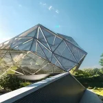 Engineering Marvel at Loreley Features Solid Steel Nodes in Glass Boulder