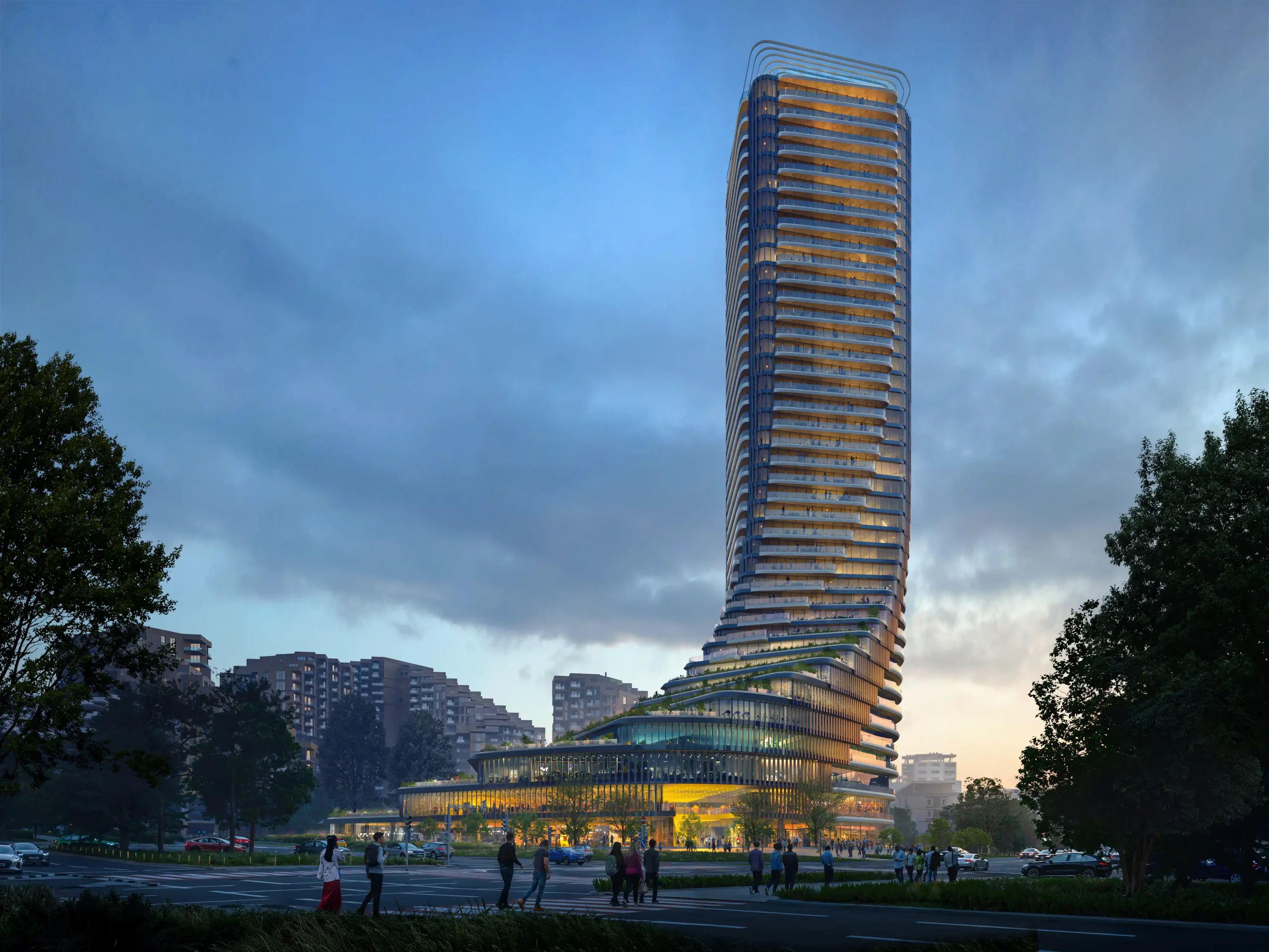 ZHA Sets Footprint in Tbilisi, Georgia with Terraced Cityzen Tower 5 ZHA Sets Footprint in Tbilisi, Georgia with Terraced Cityzen Tower