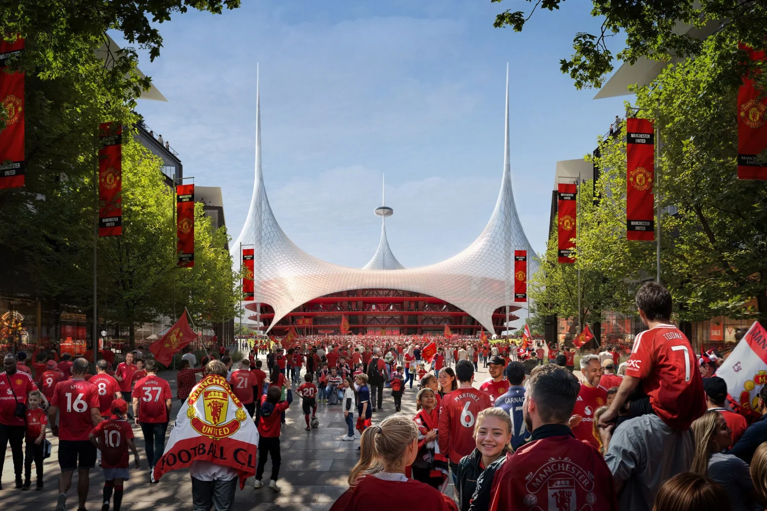 Foster + Partners reveals design for manchester united stadium