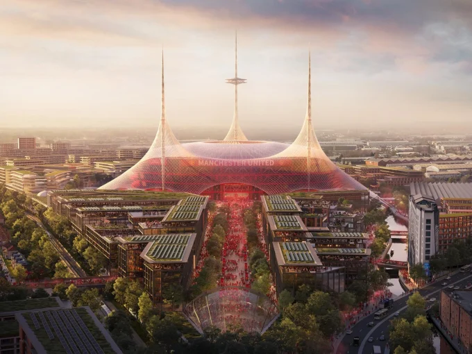 Manchester United’s New 100,000-Seat Stadium by Foster + Partners