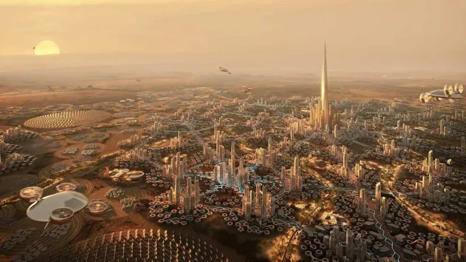 Foster and Partners' Rise Tower in Saudi Arabia Set to be the World's Tallest Tower Under Way