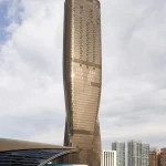 UNStudio's 302 Meter Tall Al Wasl Tower in Dubai Nears Completion