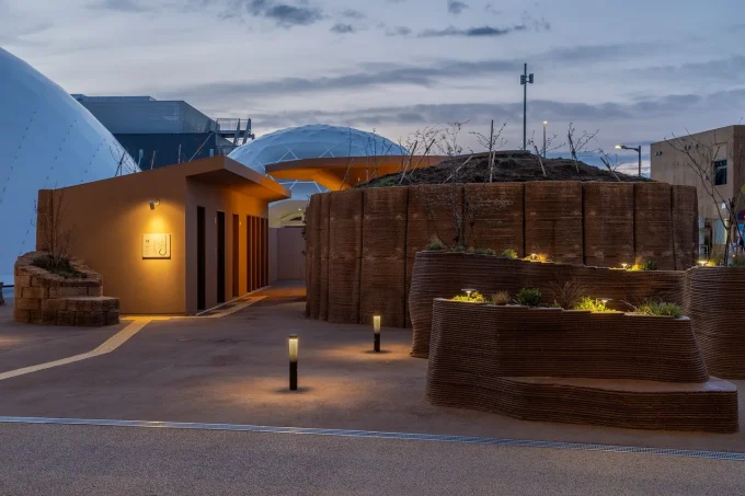 Aki Hamada Architects’ 3D-Printed Biodegradable Rest Area at Expo 2025