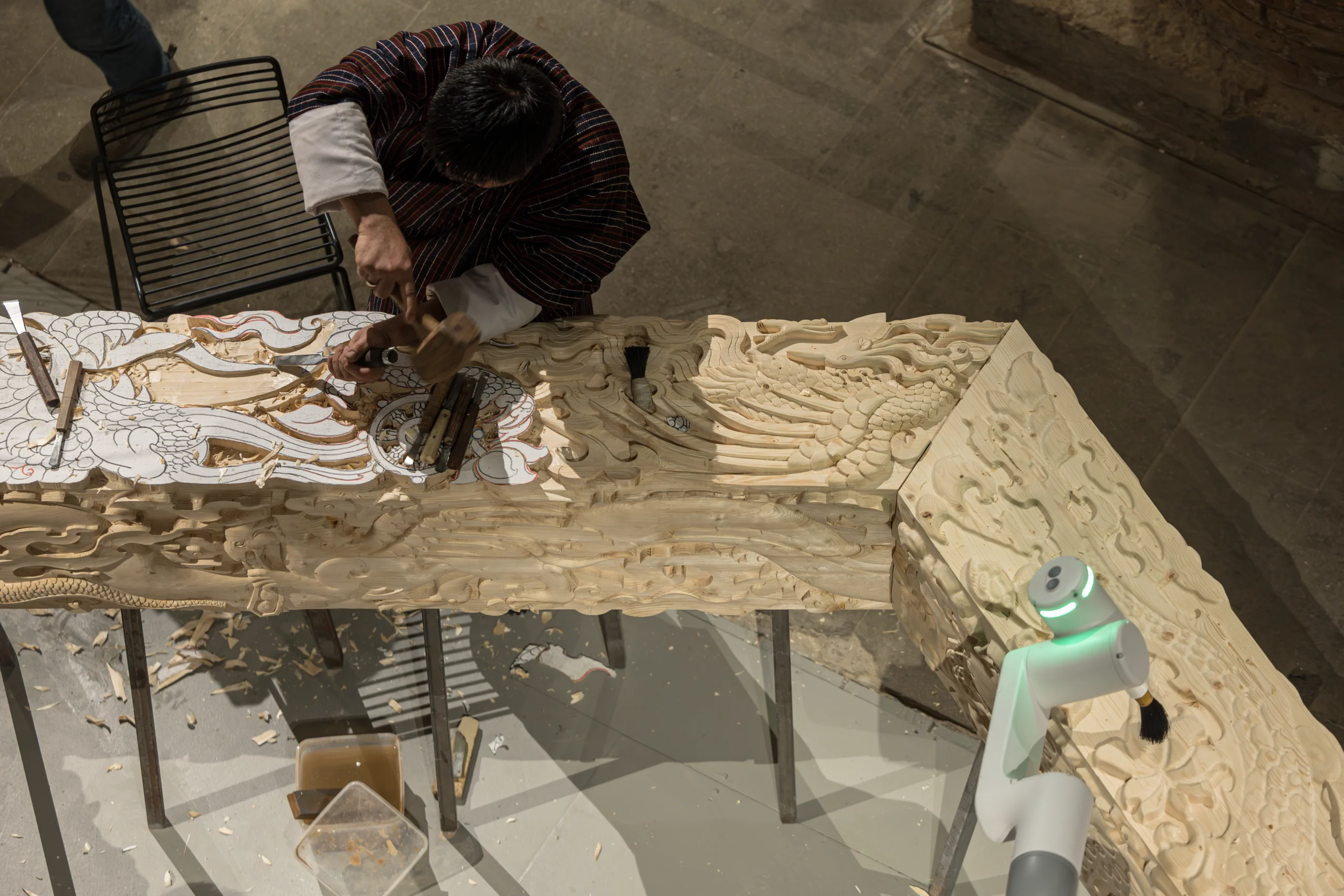 BIG’s Ancient Future Brings Together Bhutanese Artisanship and Robotics at Venice Biennale 6 BIG’s Ancient Future Brings Together Bhutanese Artisanship and Robotics at Venice Biennale