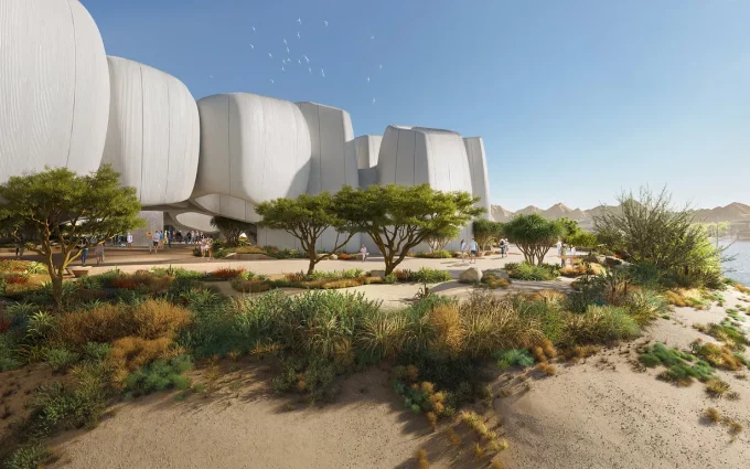 Foster + Partners’ Marine Life Institute Takes Shape at Saudi Arabia’s AMAALA