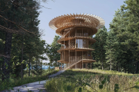 Lina Ghotmeh Architecture’s Play Earth Park Naturing Forest Observatory