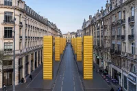 SpY’s Golden Monoliths Recast Shipping Containers as Urban Totems