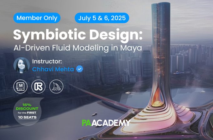 Symbiotic Design: AI-Driven Fluid Modeling in Maya