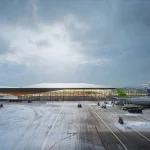 ZHA Wins Competition for New Arrivals Terminal at Vilnius Airport in Lithuania