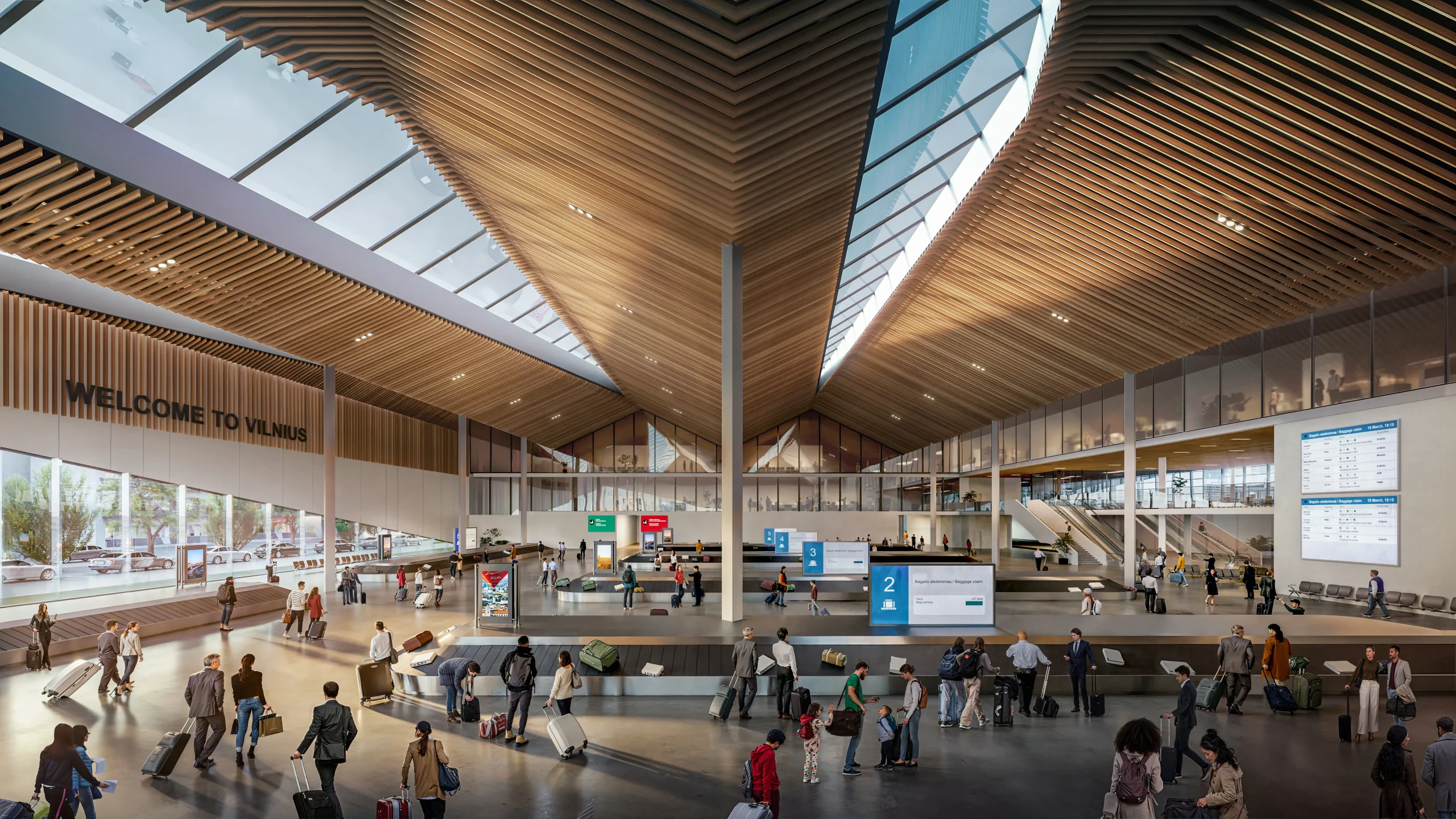 ZHA Wins Competition to Design New Arrivals Terminal at Vilnius Airport in Lithuania 7 ZHA Wins Competition for New Arrivals Terminal at Vilnius Airport in Lithuania