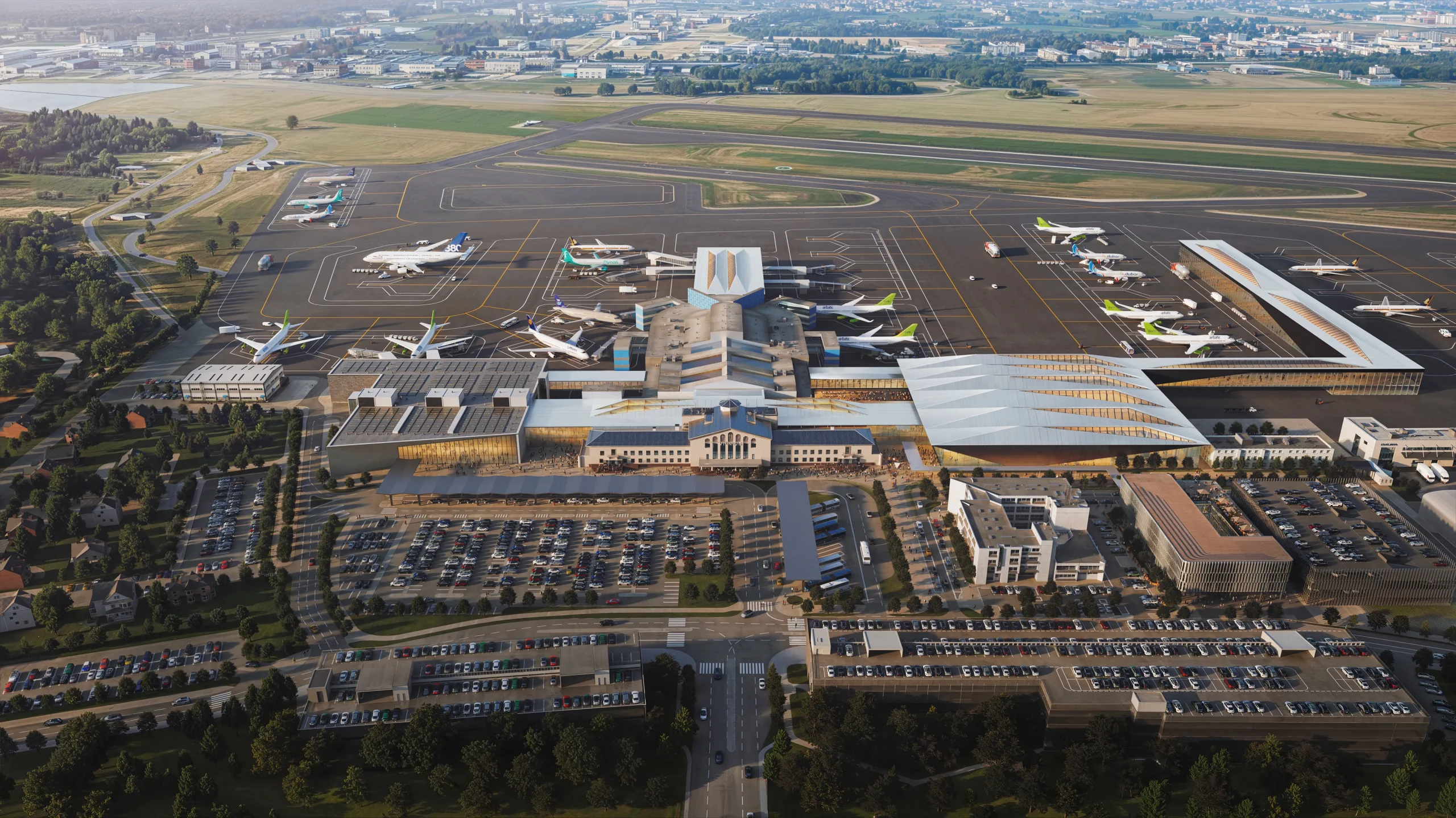 ZHA Wins Competition to Design New Arrivals Terminal at Vilnius Airport in Lithuania 8 ZHA Wins Competition for New Arrivals Terminal at Vilnius Airport in Lithuania