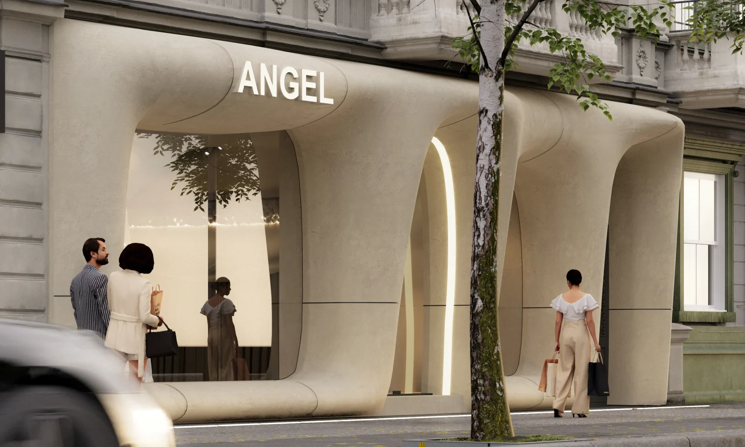 Angel Store by STIPFOLD: A Sculptural Bridal Showroom in Batumi