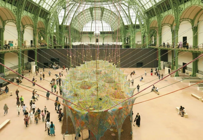 Ernesto Neto’s Textile Installation, A Living Sculpture at the Grand Palais