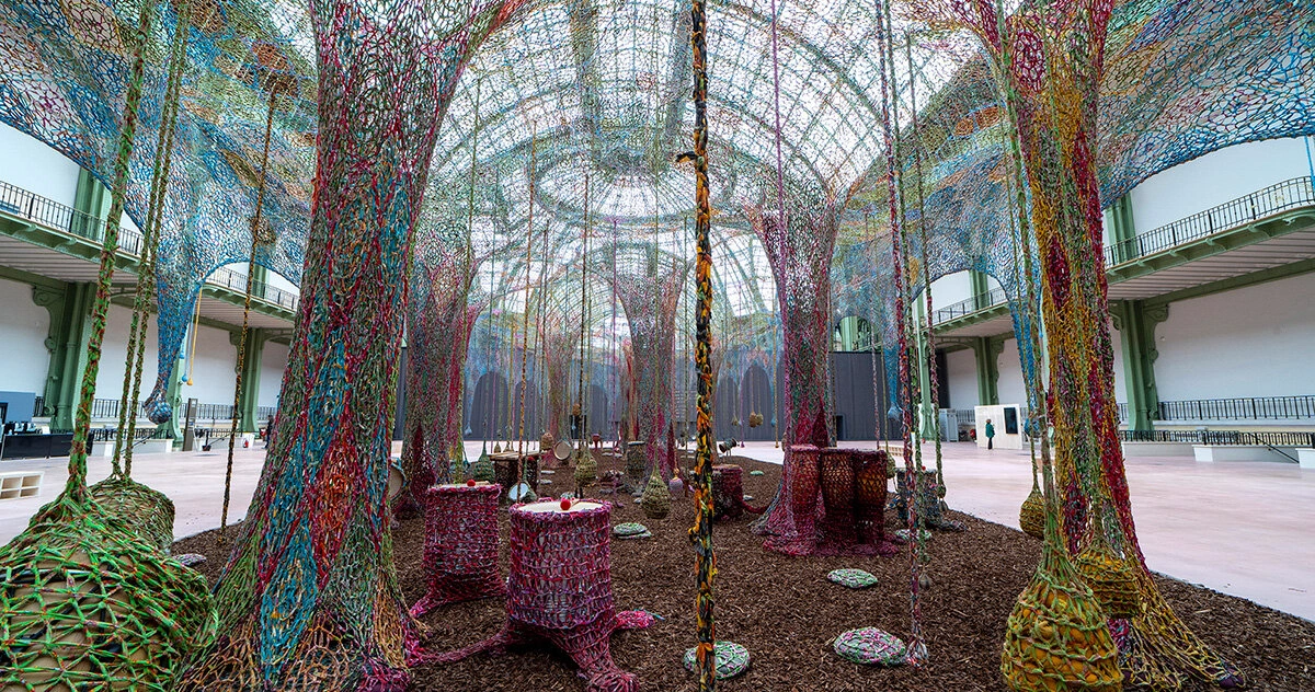 Ernesto Neto’s Textile Installation, A Living Sculpture at the Grand Palais 2 Ernesto Neto’s Textile Installation Grand Palais