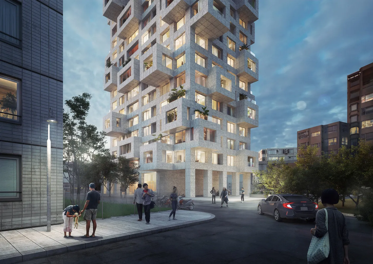 MVRDV’s “Out of the Box” Residential Tower Rethinks Outdoor Living in Taipei 3 MVRDV’s “Out of the Box” Residential Tower Rethinks Outdoor Living in Taipei