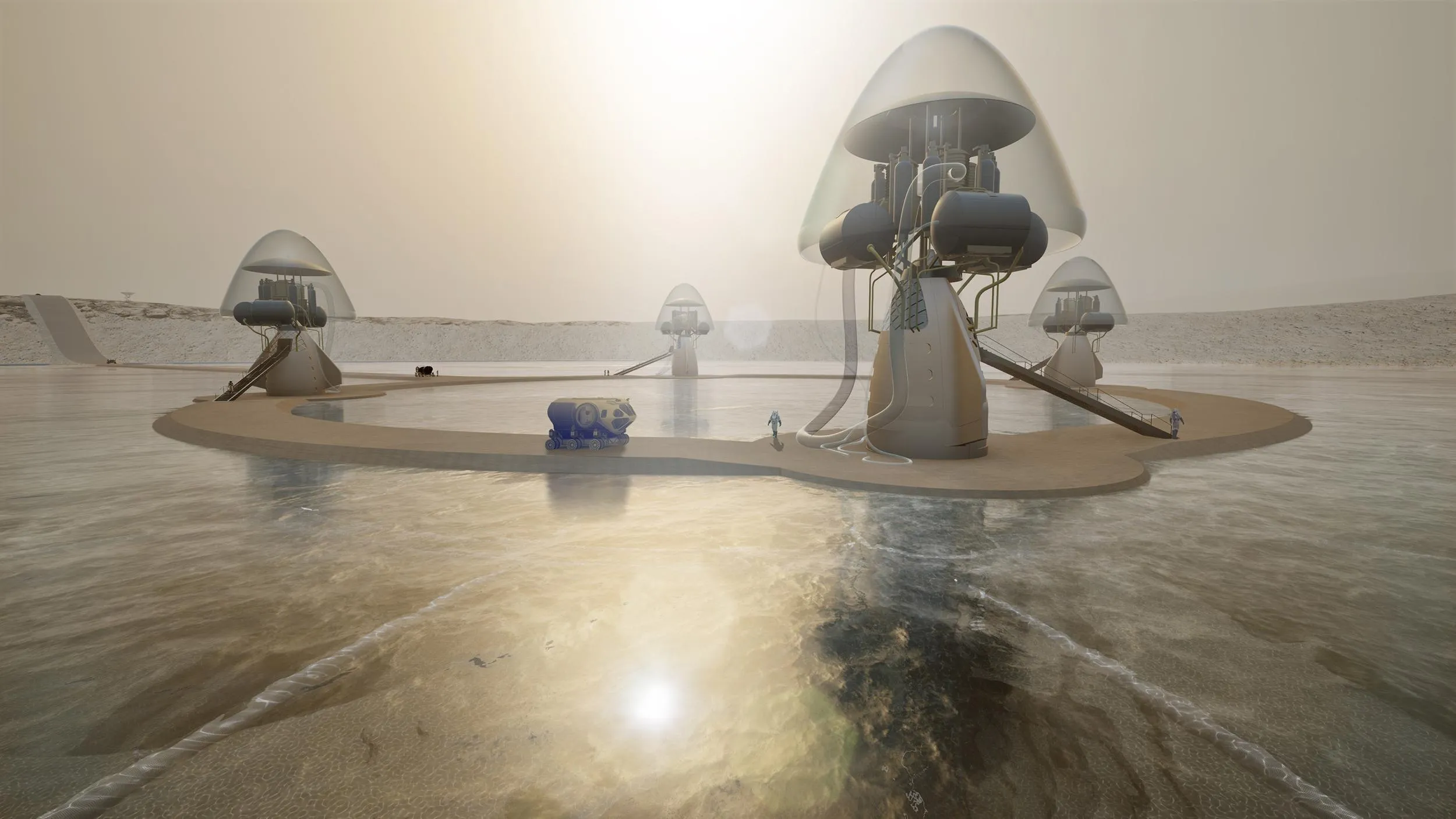 Floating Cities on Mars: Clouds Architecture’s Mars Hydrosphere at the Venice Biennale 2025