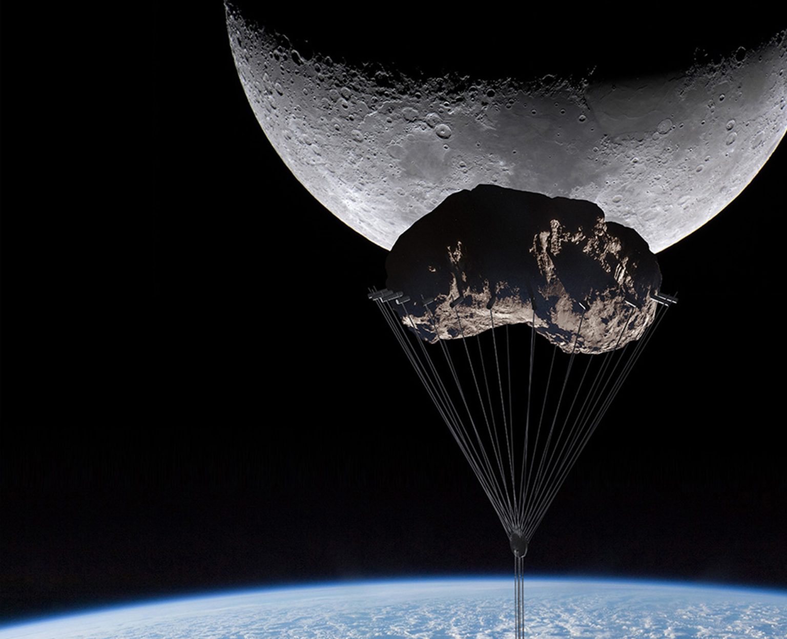 The World’s First Skyscraper Suspended from Space: Analemma Tower