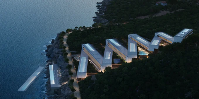 Zigzag Resort in Albania: A Coastal Masterpiece with Cascading Terraces and Infinity Pools