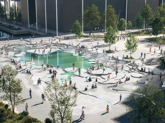 BIG Redesigns Ørestad’s Public Spaces with 'The Impact' in Copenhagen