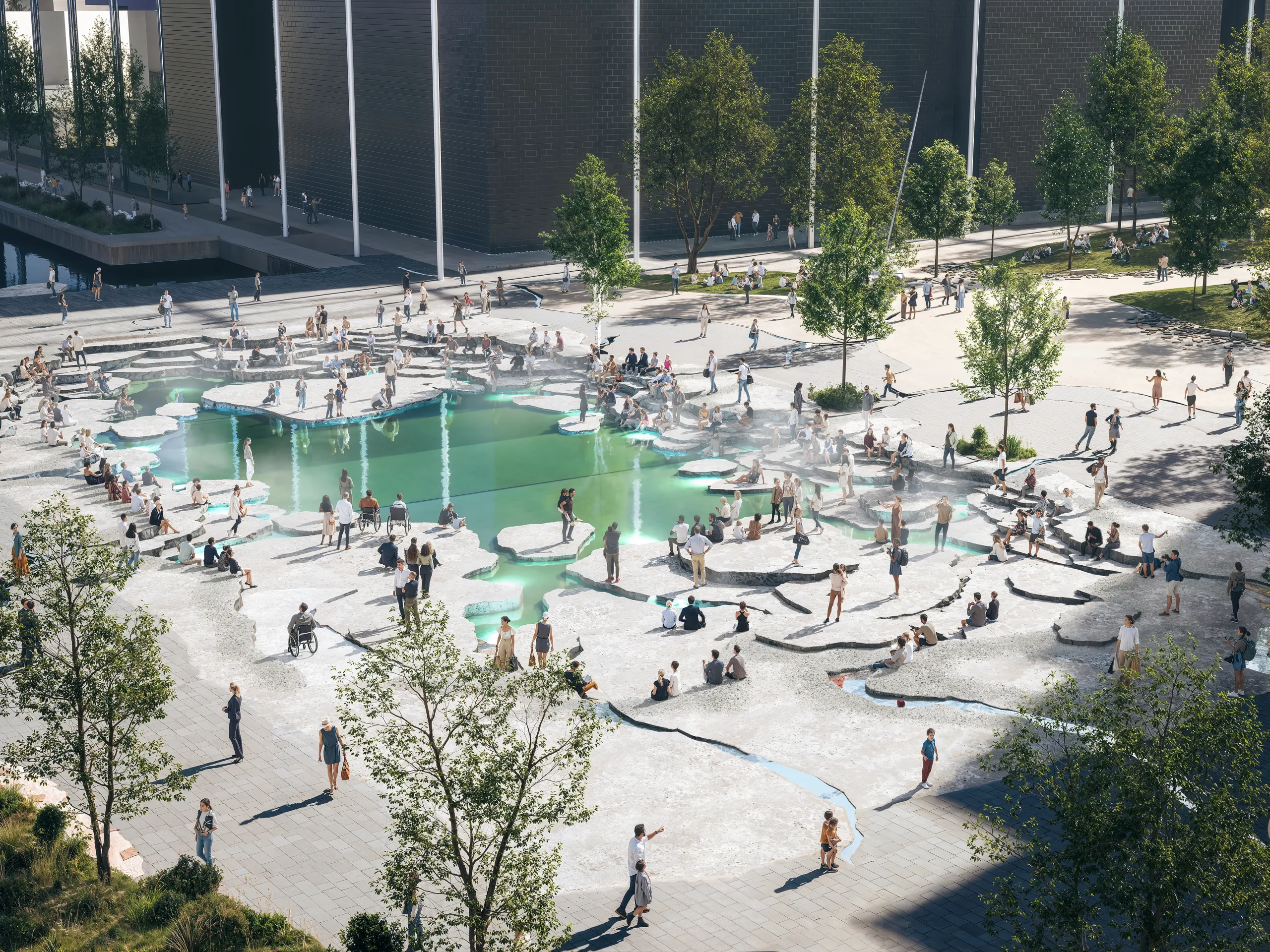 BIG Redesigns Ørestad's Public Spaces with 'The Impact' in Copenhagen