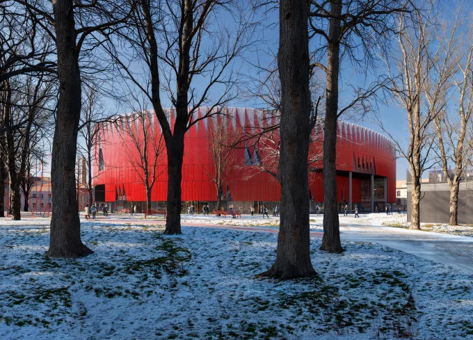 CHYBIK + KRISTOF Near Completion of Jihlava Multipurpose Arena