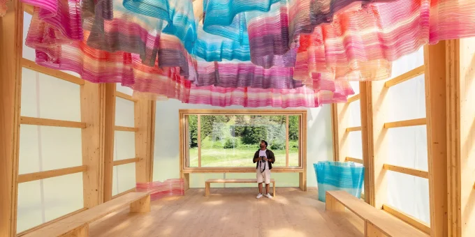 ETH Zurich 3D Prints Recycled Plastic Structure for Experimental Gelateria in Switzerland