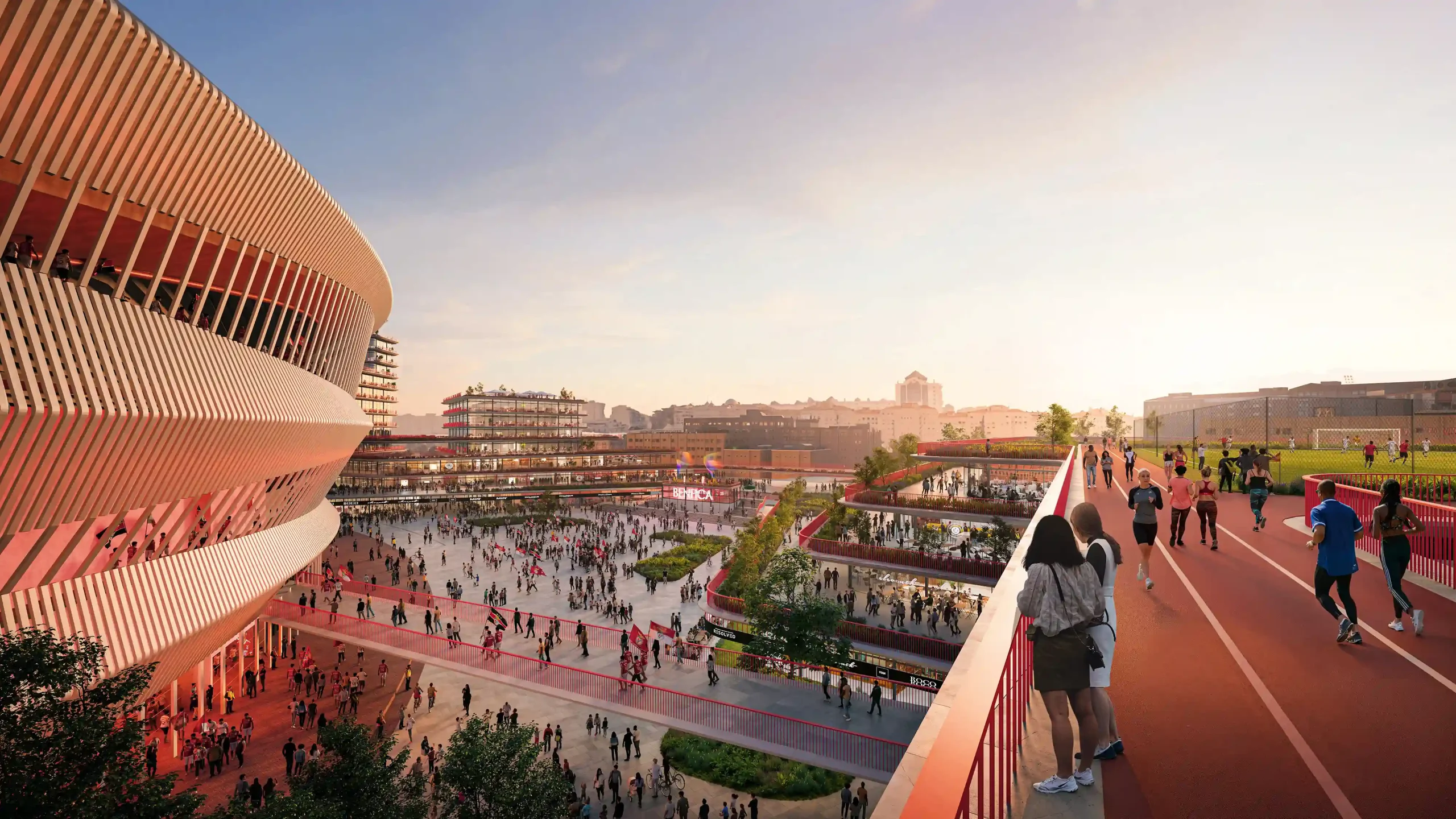 Benfica and Populous Announce Masterplan for Estádio da Luz Redevelopment in Lisbon 4 Populous Announce Masterplan for Estádio da Luz Redevelopment