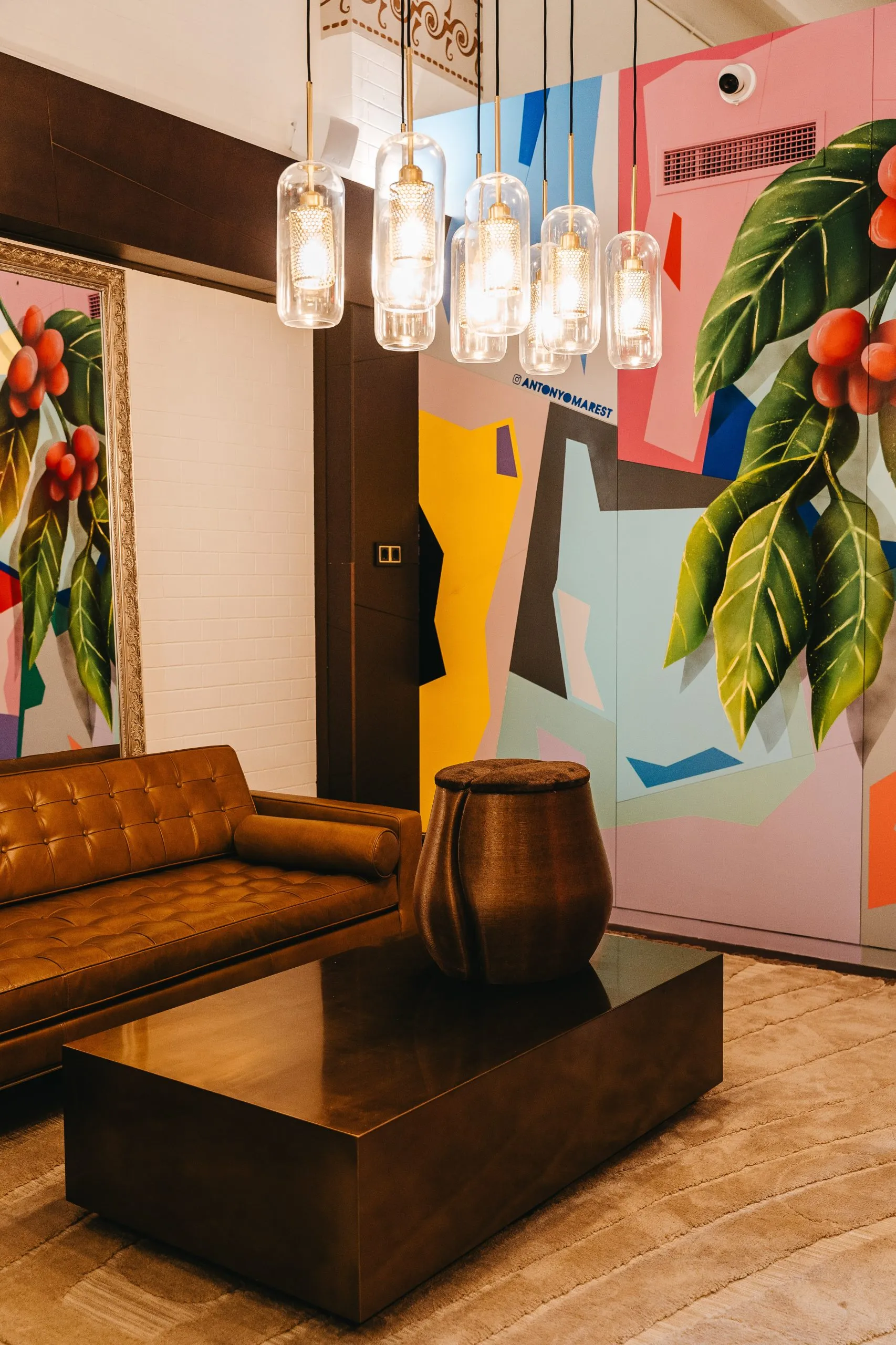 3D-Printed Interior from Coffee Waste for Barcelona’s D·Origen Café by LOWPOLY