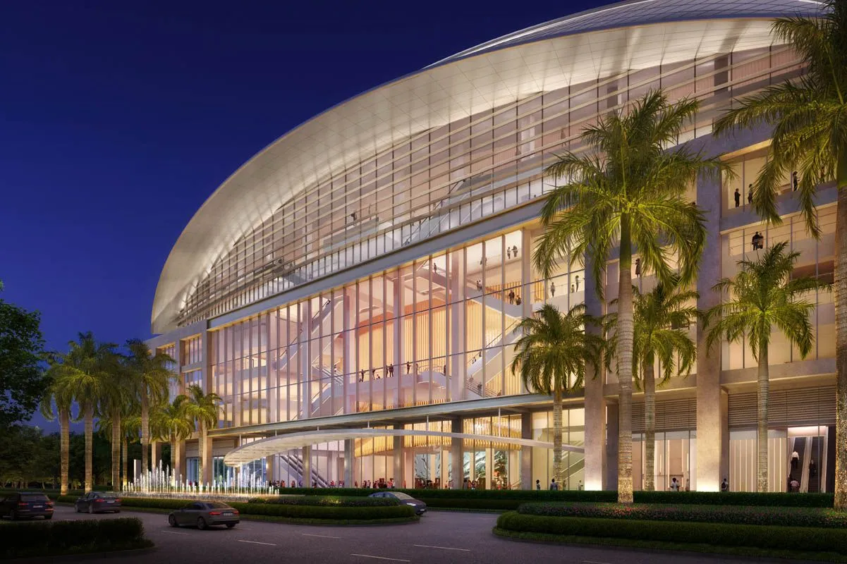 Las Vegas Sands and Safdie Architects Design $8 Billion Luxury Resort with 360° Skyloop 8 Las Vegas Sands and Safdie Architects Design B Marina Bay Sands Tower with 360° Skyloop