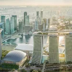 Las Vegas Sands' new ultra-luxury development in Singapore. © Marina Bay Sands