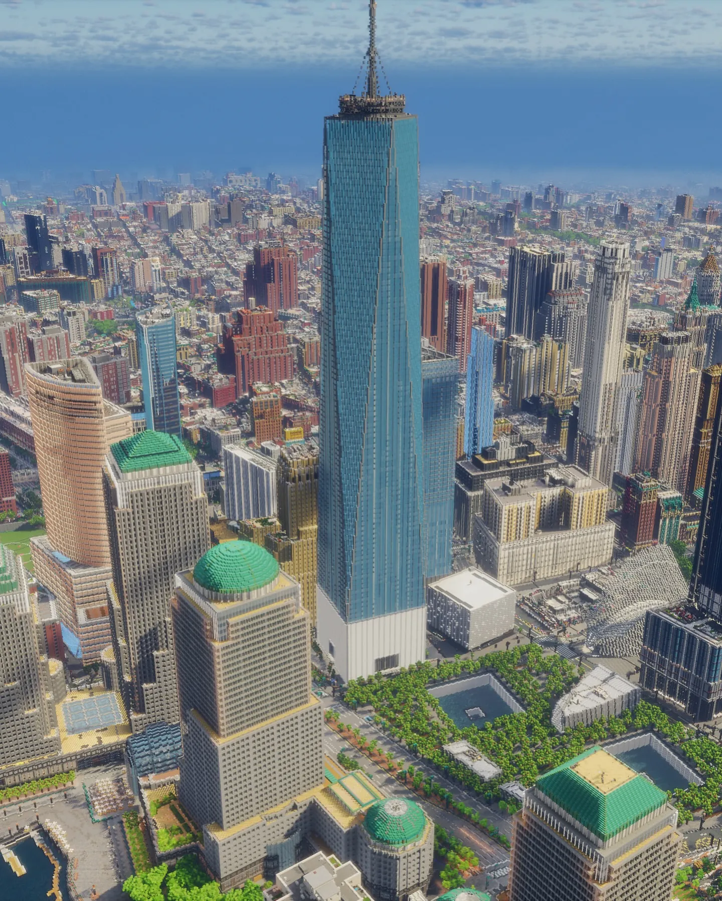 Minecraft Team Spends 4 Years Recreating Lower Manhattan in Exact 1:1 Scale 3 Minecraft Team Spends 4 Years Recreating Lower Manhattan in Exact 1:1 Scale