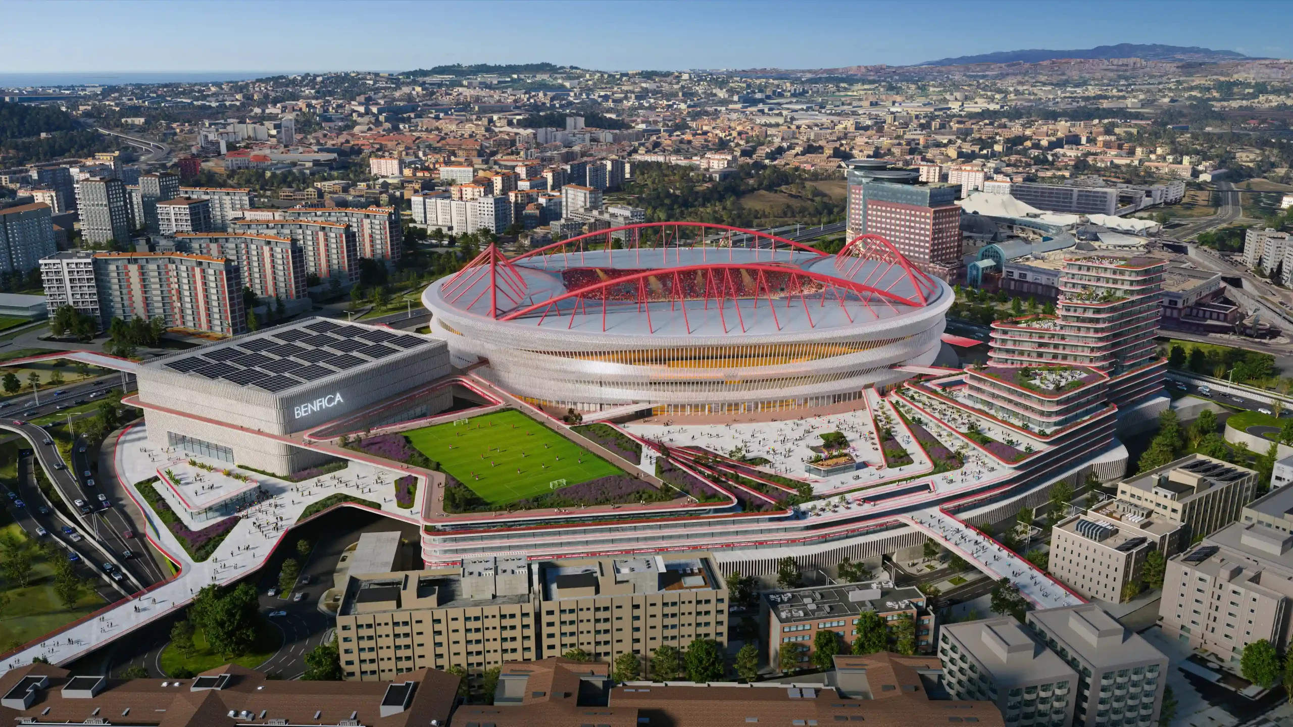 Benfica and Populous Announce Masterplan for Estádio da Luz Redevelopment in Lisbon 3 Populous Announce Masterplan for Estádio da Luz Redevelopment