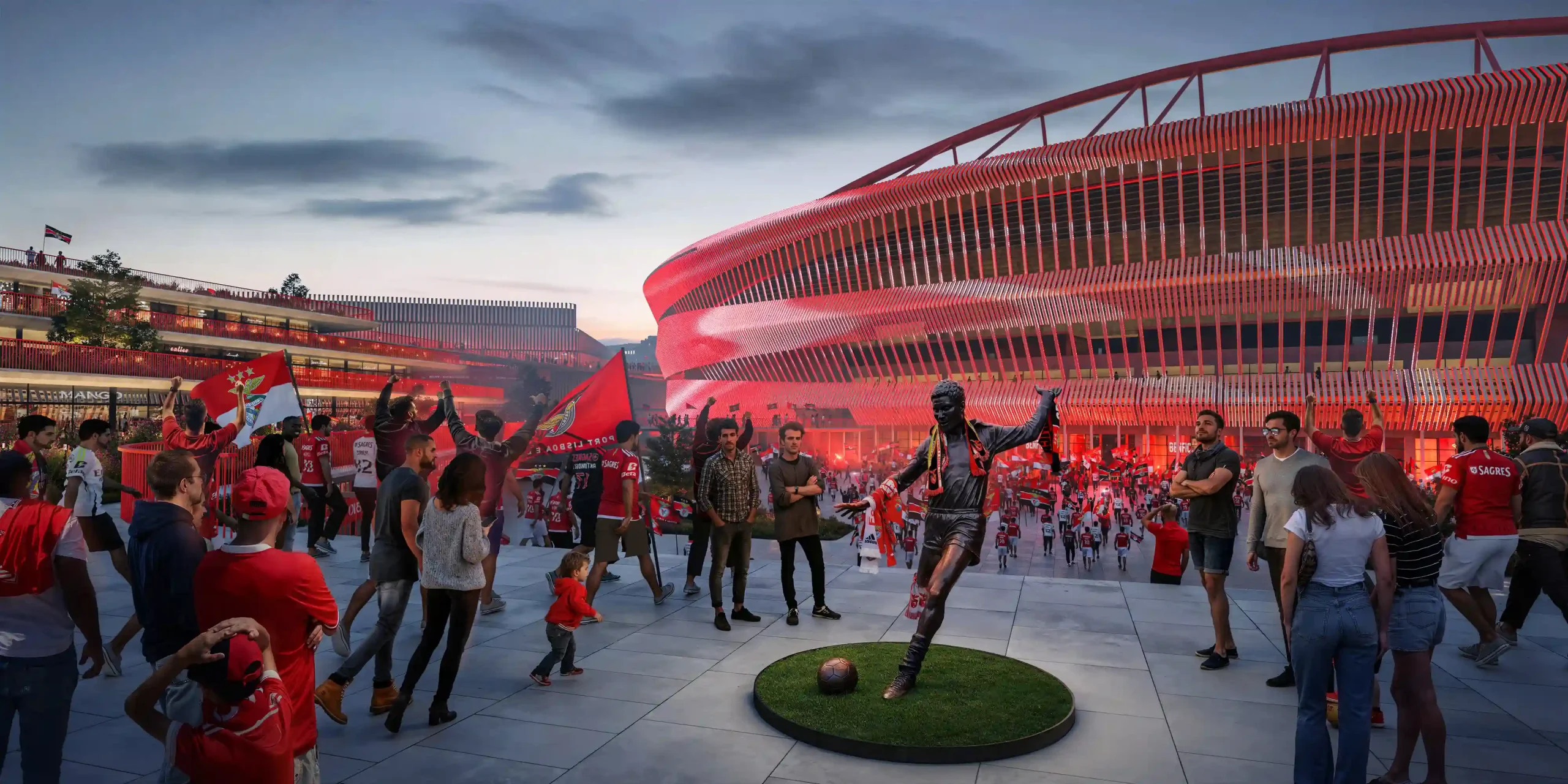 Benfica and Populous Announce Masterplan for Estádio da Luz Redevelopment in Lisbon 6 Populous Announce Masterplan for Estádio da Luz Redevelopment