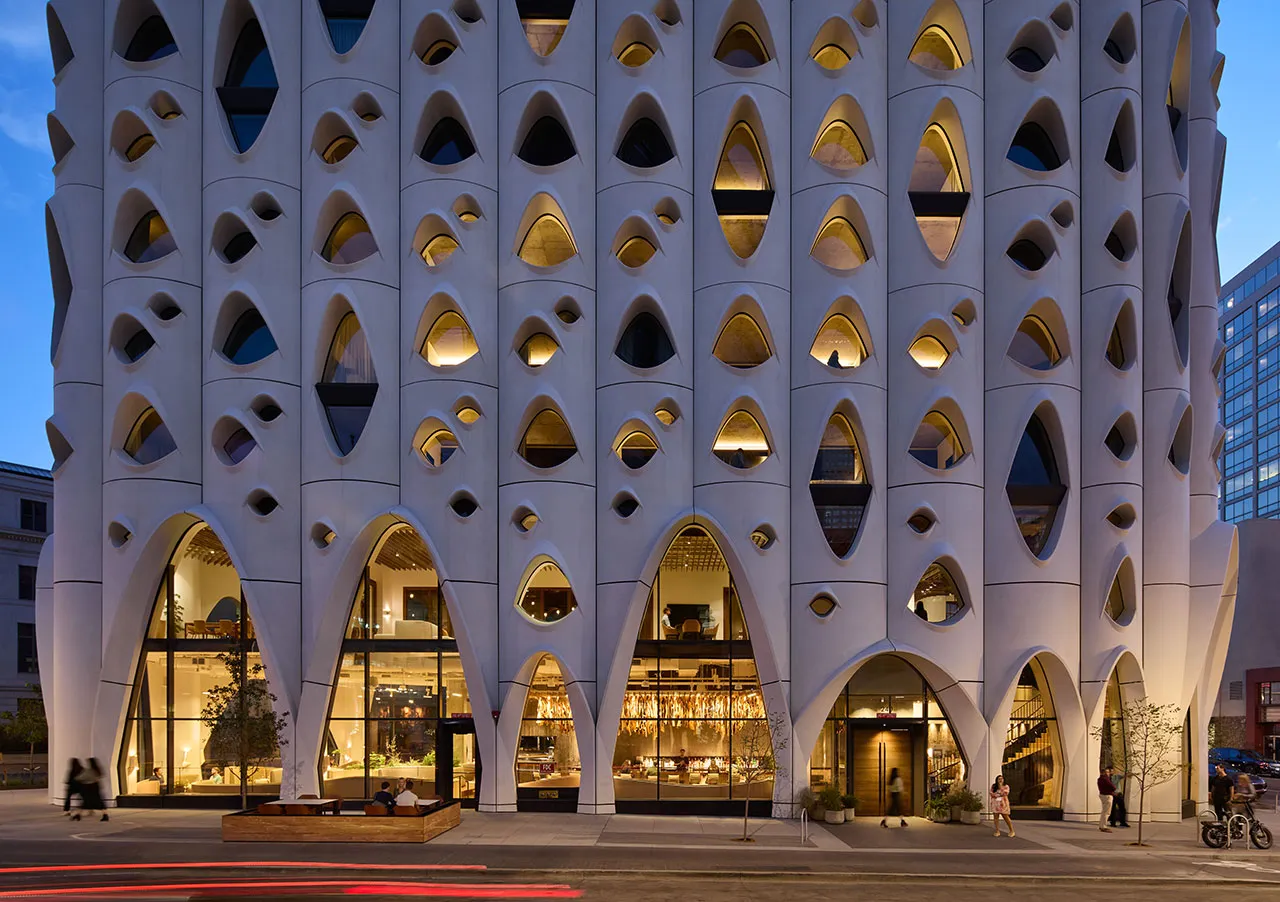 Populus Hotel: A Landmark Built from Nature by Studio Gang 6 Populus Hotel: A Landmark Built from Nature by Studio Gang